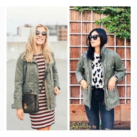 Madewell Military Utility Jacket Army Green. NWT Size XS - Picture 12 of 12